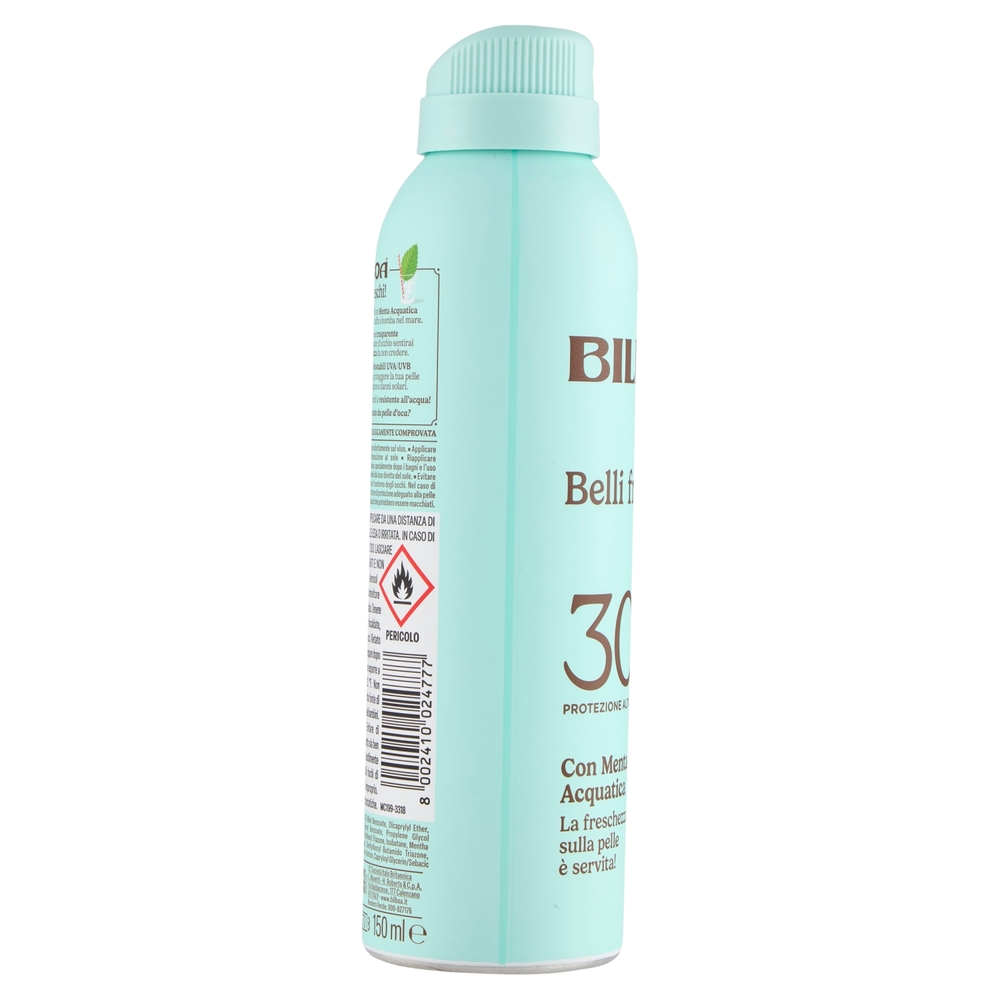 Bilboa Belli freschi! 30 Protezione Alta con Menta Acquatica 150 ml